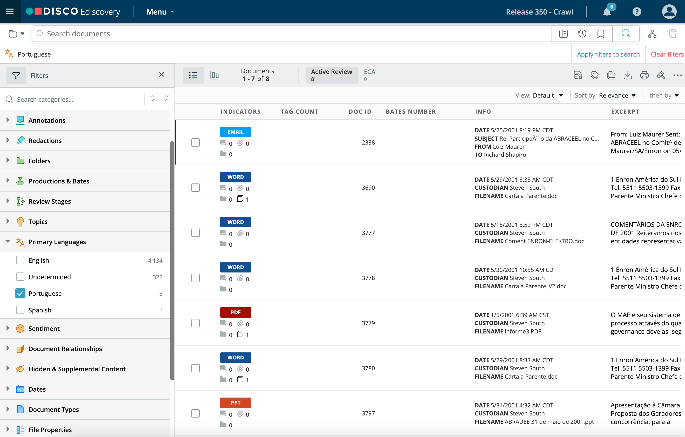 DISCO in app translations DISCO