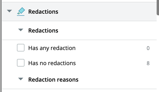 Mass redactions – DISCO